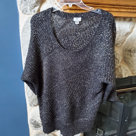 Worthington Sweaters - Black Silver Sparkle Sweater Worthington size XL